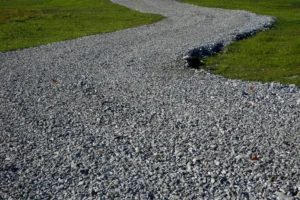 Gravel windy road