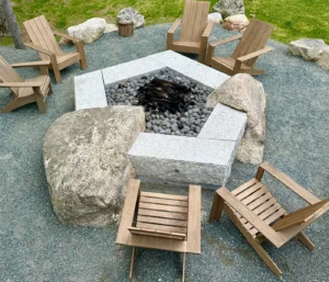 Fire Pit with Gravel floor