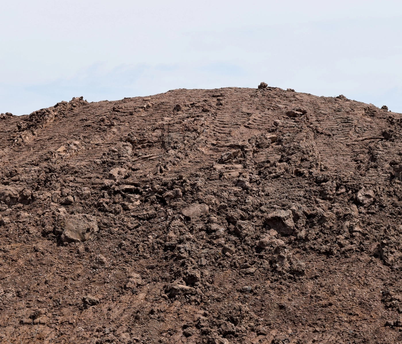 large pile of fill dirt